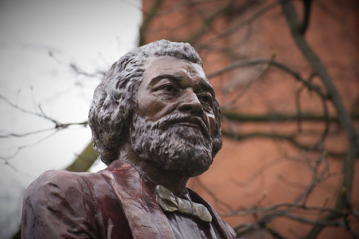 Close up Statue of Fredrick Douglas